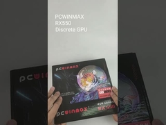 PCWINMAX Radeon RX 550 4GB GDDR5 ITX Bilgisayar PC Oyun Video Grafik Kartı GPU 128-Bit