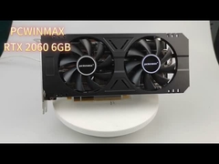 PCWINMAX RTX2060 Madencilik Grafik Kartları 6GB 192 Bit GDDR6 Çift Fan 8 Pin PC için