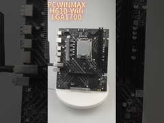 PCWINMAX H610 LGA1700 DDR4 WiFi Ana Kart - Intel 12. nesil CPU'ları için güvenilir performans